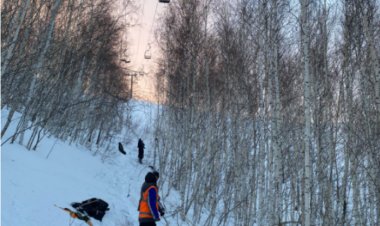 Баянауылда аспалы арқан жолда тұрып қалғандар құтқарылды
