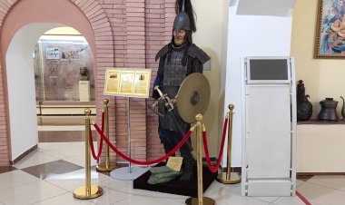 Ерекше экспонаттар: Павлодарда қимақ жауынгерінің салмағы 30 келі қару-жарақтары бар