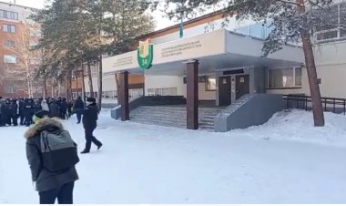Павлодарда  «мина» қойылған мектептен 2000-нан астам адам эвакуацияланды