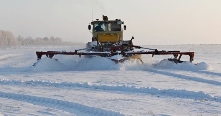 Дефицит снега заметили в двух районах Павлодарской области