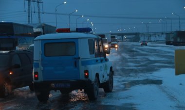 12 автобусов застряли из-за непогоды около Ленинского