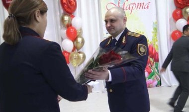 Главный полицейский Павлодарской области поздравил коллег-женщин