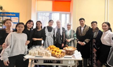 Павлодарлық гимназияда наурыз көже мен бауырсақ таратылды