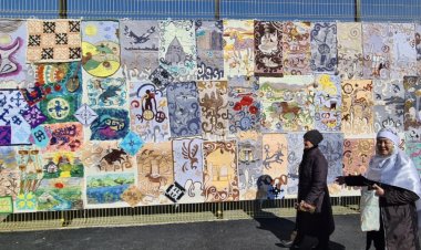 Трехметровое панно сделали юные художники Павлодара