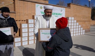 Рамазан қоржыны: Павлодарда 100 қорап азық-түлік таратылды