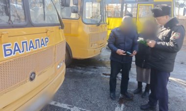 Обследованием школьных автобусов занялась полиция в Павлодаре