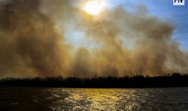 Ақсуда  бірнеше ошақта құрғақ шөп жанды