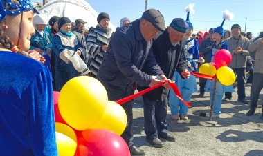 Баянауыл ауданында  шағын футбол алаңы ашылды (ВИДЕО)