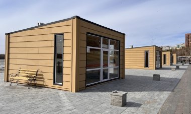 Павильоны для фудзоны разместили на набережной Павлодара