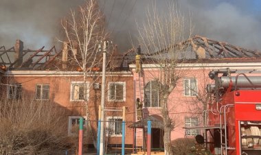 Более десятка газовых баллонов вынесли при пожаре в Экибастузе