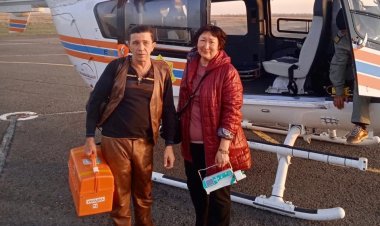 Медавиация Павлодара доставила пациентку в тяжёлом состоянии в столицу