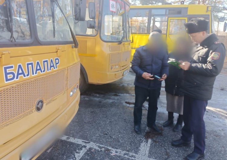Обследованием школьных автобусов занялась полиция в Павлодаре