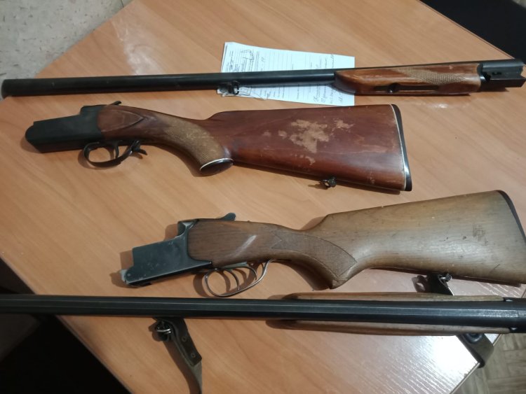 Два ружья сдали сельчане в Павлодарской области