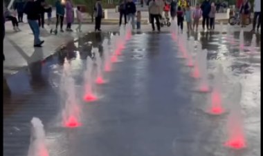 Новый фонтан заработал в Павлодаре