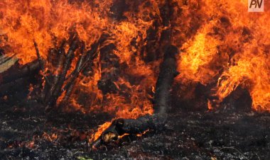 Павлодарда жылу трассасының қаптамасы өртенді