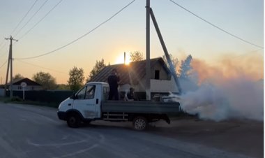 Павлодар бағбаншылықтарында «ыстық» тұманмен өңдеу жүргізілді