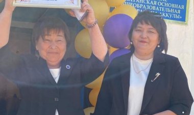 55 жыл: Аққулыда түлектер Жаңатаң мектебін жаңартуға үлес қосты