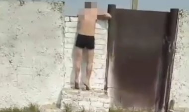 Пьяный иртышанин расхаживал в нижнем белье по стадиону (ВИДЕО)