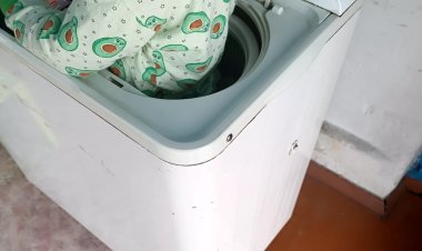 Павлодар облысында бала кір жуғыш машинаға кептеліп қалды