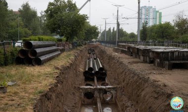 Павлодарда соңғы 30 жылда алғаш рет қолданыстағы жылу желілерін қайта салу басталды