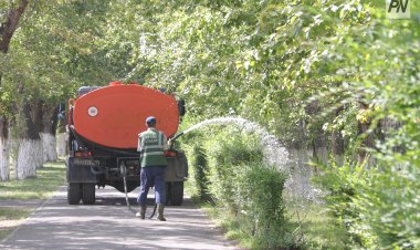Павлодарда жасыл желектерді суару жұмыстары күшейтілді