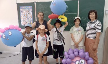 Сказочных персонажей из шаров создали школьники Павлодара