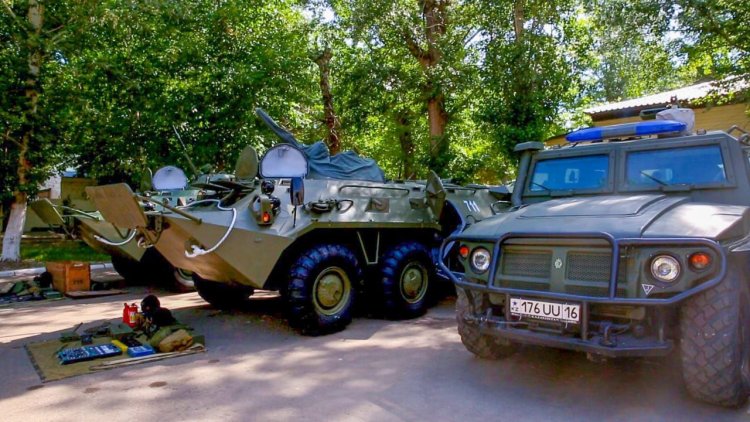 Павлодарда әскери техникалар кез-келген жауынгерлік тапсырманы орындауға әзір