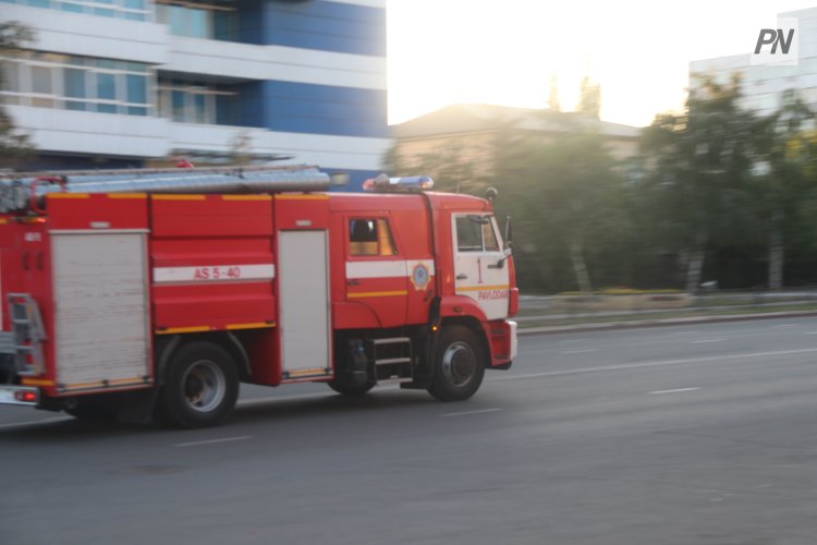 Трехлетнего ребенка спасли при пожаре в Павлодаре