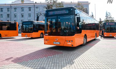 Новую партию автобусов доставили в Павлодар
