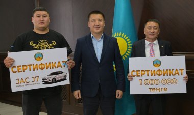 Павлодарда «Қазақстан Барысы - 2023» жүлдегеріне автокөлік сыйға тартылды