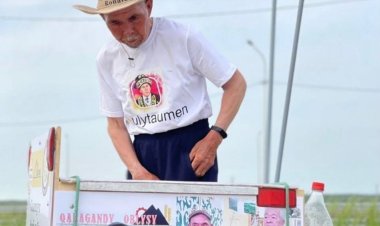 73 жастағы ұлытаулық қария әлем бойынша жаяу марафонға аттанады