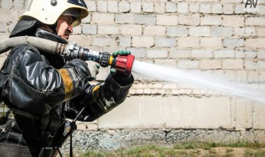 Екібастұз саябағында құрғақ шөп өртенген