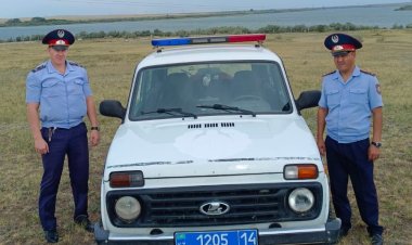 Екібастұзда полицейлер қырда инсульт алған балықшыны құтқарды