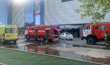 Пожар ликвидировали в торговом центре Экибастуза