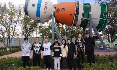 Павлодарлық балалар ғарыш айлағында қонақта болды