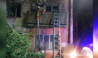 Павлодарда өрт кезінде уланған тұрғын құтқарылды