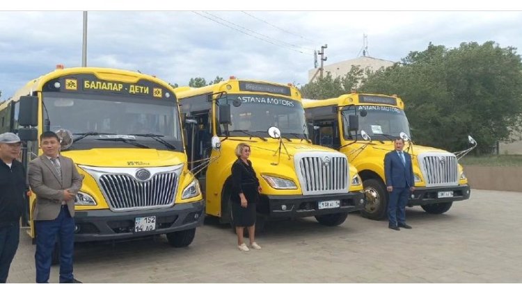 Баянауыл ауданында бірнеше мектепке автобус берілді