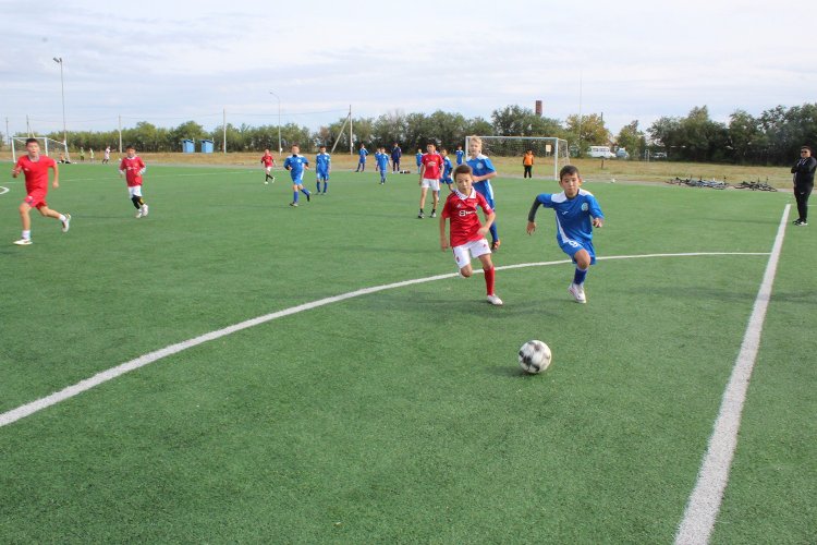 В Щербактинском районе провели детский турнир по футболу