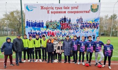 Павлодарда мектеп  спорт алаңы ашылды