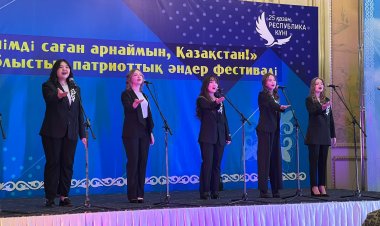 Павлодарлық Ассамблея жастары қазақ тілінде ән айтып жарысты