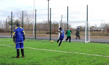 В селе Успенского района открыли первую спортплощадку