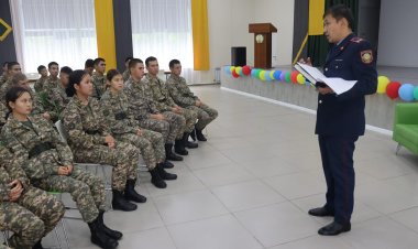 Павлодарские полицейские преподают кадетам уроки патриотизма