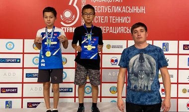 Теннисисты села Зангар стали лучшими в области