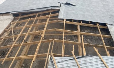 В Павлодарской области восстанавливают крыши соцобъектов, сорванные ураганом