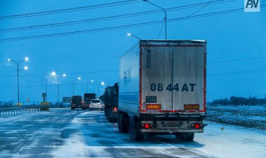В Павлодарской области закрыли дорогу из-за гололеда