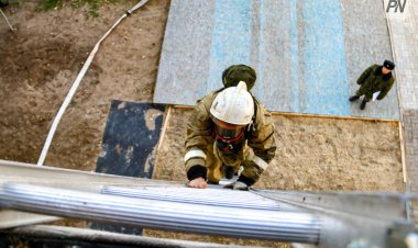 Павлодарлық оқушы өрт сөндіру жарысынан қола медаль жеңіп алды