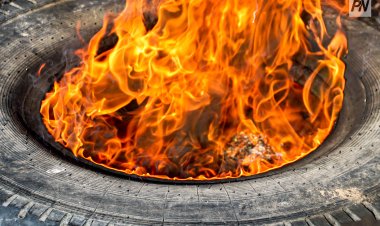 Павлодарские огнеборцы потушили автомобиль