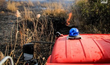 Асаин Байханов выехал на место пожара