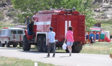 В Павлодаре потушили трансформаторную подстанцию