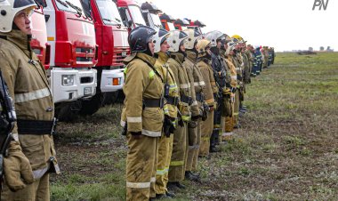 Павлодарские пожарные ликвидировали условную утечку аммиака (ФОТО)
